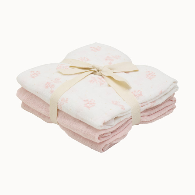 Pippi muslinfilt 3-pack veiled rose 65x65cm