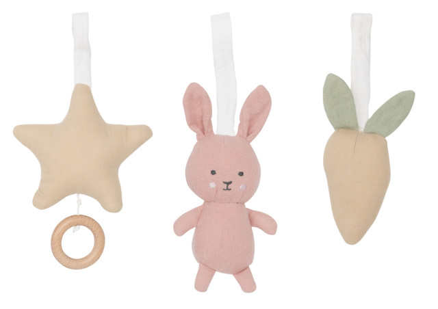 Jabadabado babygymfigurer bunny rosa