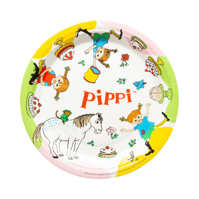 Pippi Långstrump tallrik 23cm 8-pack