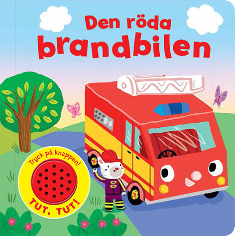 Den röda brandbilen. Bok med ljud