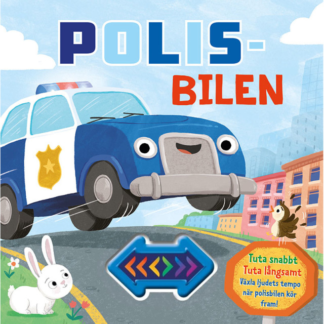 Polisbilen. Bok med ljud