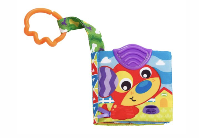 Playgro mjuk bok a day at the farm teether