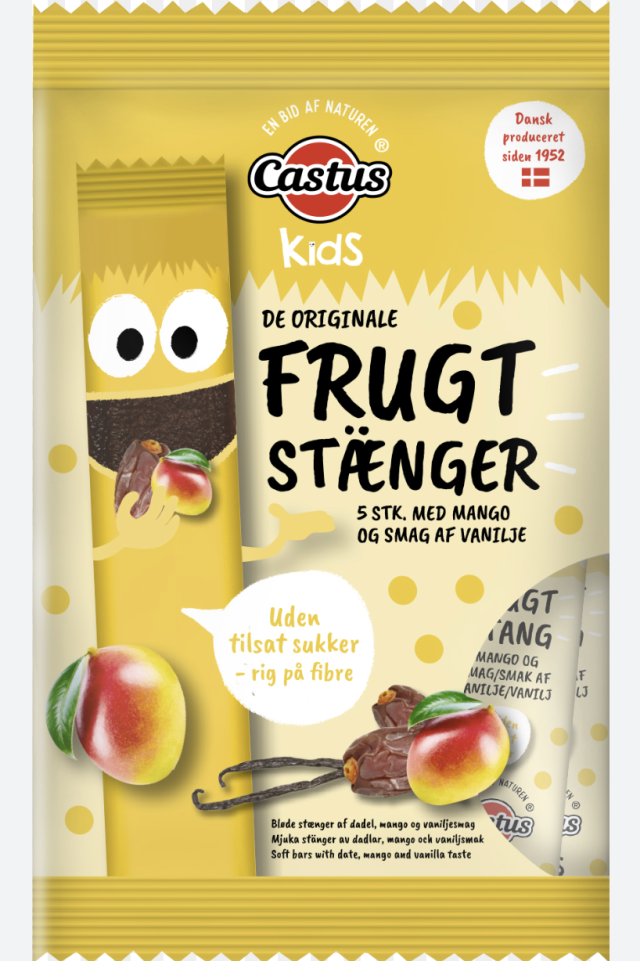 Castus fruktstänger mango-vanilj 5-pack