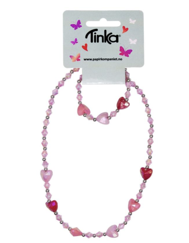 Tinka halsband & armband hjärtan