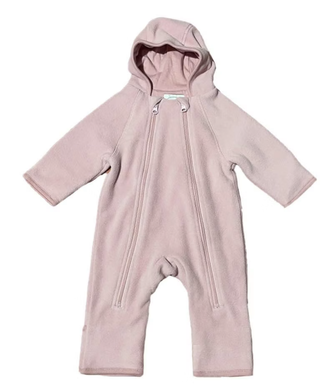 Mini dreams overall fleece baby rosa