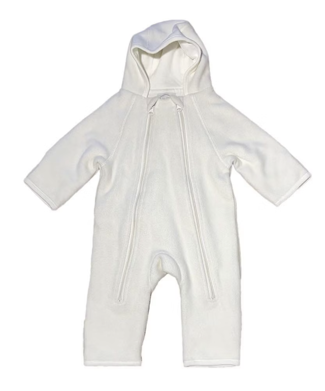 Mini dreams overall fleece baby off-white