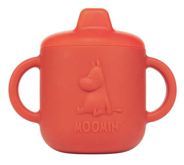 Rätt start mumin silikon pipmugg lingonberry red