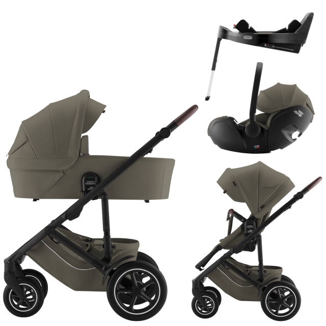 Britax smile 5z paket duovagn inkl babyskydd baby-safe pro + vario base LUX